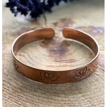 Lotus Bakır Bileklik