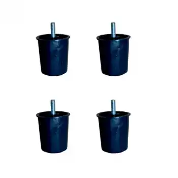 Baza Plastik Ayak - 58MM - Siyah M.3/8 HKS277 - 4 Adet