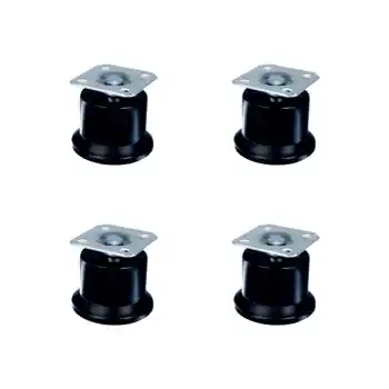 Bekleme Ayak Tablalı - 50MM - Siyah HKS280 - 4 Adet