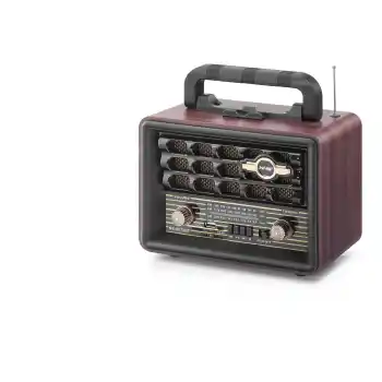 Bluetooth Nostaljik Hoparlör Fm 23.5 X 12 X 19 Cm NS8072BT