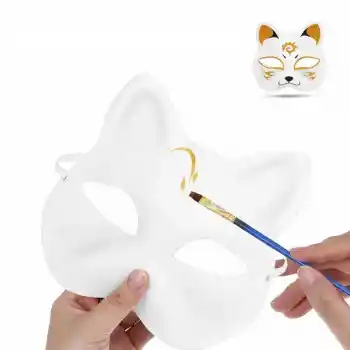 Boyanabilir Kedi Model Maske – Kendi Tasarımını Oluştur