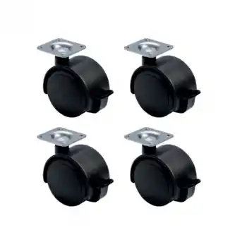 Büyük Plastik Tablalı Frenli - 50MM HKS128 - 4 Adet