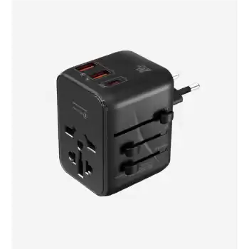C325 Safe GaN 3 Safe 20W Uluslararası Seyahat Hızlı Şarj Adaptörü