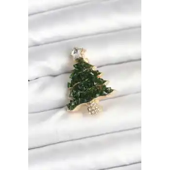 Çam Ağacı Model Yılbaşı Temalı Broş