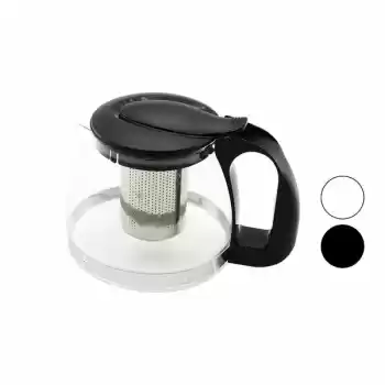 CAM DEMLİK 900ML - SİYAH VEYA BEYAZ GÖNDERİLİR (5069)