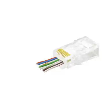 Cat6 Ez Rj45 Konnektör 100 Adet Paket - Şeffaf APXRJ45