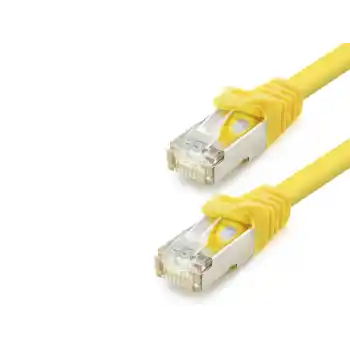 Cat7 Ethernet Patch Kablosu 10 Gbps 600 Mhz 30 Cm - Sarı HDX5101