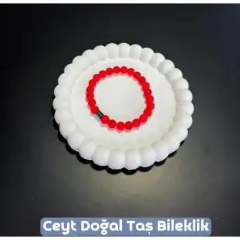 Ceyt Doğal Taş Bileklik - Kırmızı