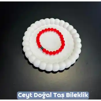 Ceyt Doğal Taş Bileklik - Kırmızı