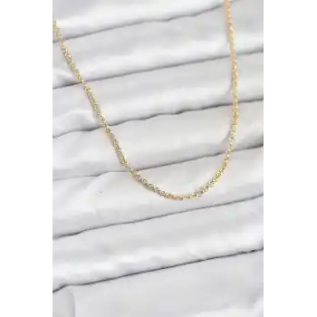CM 14K Gold Renk Halka Model 60 cm Kadın Kolye