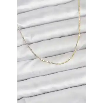 CM 14K Gold Renk Kesme Model 60 cm Kadın Kolye