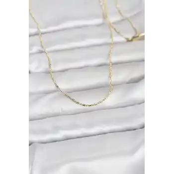 CM 14K Gold Renk Parçalı Topçuk Model 60 cm Kadın Kolye