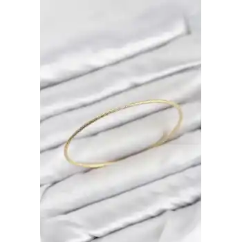 CM Gold Renk Simli Model 65 mm Bilezik