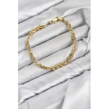 CM Singapur Model Zincir Gold Renk Kadın Bileklik