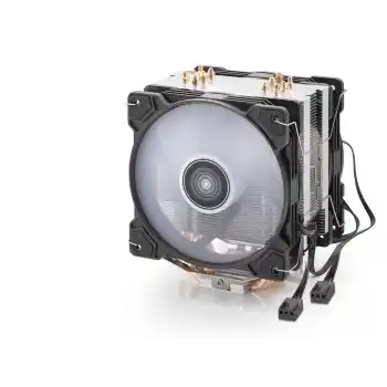 Cpu İşlemci Kule Tipi Soğutucu Çift Fanlı 6 Bakır Borulu - Siyah ND2601