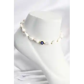 Deniz Kabuğu Model Nazar Detaylı Halhal