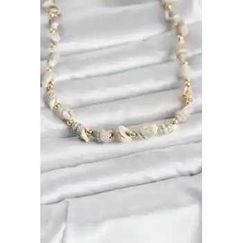 Doğal Deniz Kabuğu Dizi Kadın Kolye