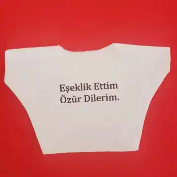 Eşeklik Ettim Yazılı Oyuncak Tişörtü