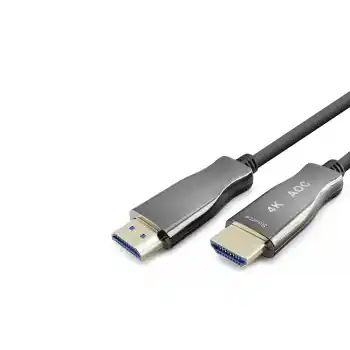 Fiber Optik Hdmi 2.0 Kablo 4K 60 Hz 10 M Siyah Gri HDX2055