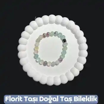 Florit Taşı Doğal Taş Bileklik