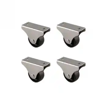 Furç Sabit Teker - 32MM - Siyah HKS228 - 4 Adet