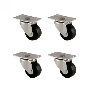 Furç Tablalı Bilyalı Teker - 32MM - Siyah HKS233 - 4 Adet