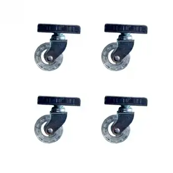 Furç Uzun-Sunta Bilyalı Teker - 20x50 - Şeffaf - 18MM HKS189 - 4 Adet