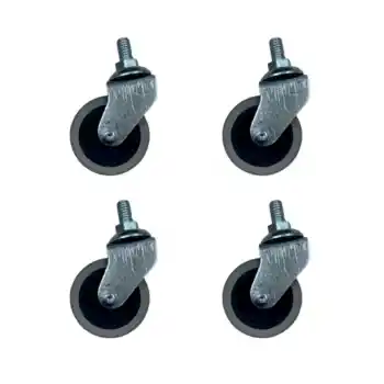 Furç Vidalı Bilyalı Teker - 20x50 - Gri HKS178 - 4 Adet