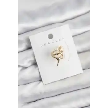 Gold Renk Pirinç Diken Model Kıkırdak Earcuff Küpe
