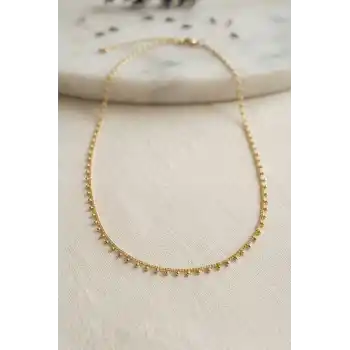 Gold Renk Topçcuk Model 60 cm Kadın Kolye