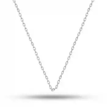 Gümüş 0.40 Mikron 55 Cm Forse Zincir