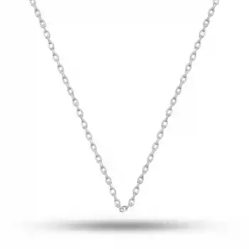 Gümüş 0.40 Mikron 55 Cm Forse Zincir