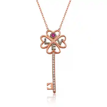 Gümüş Anahtar Bayan Kolye