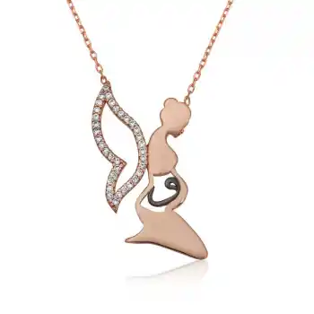 Gümüş Anne Vav Kolye