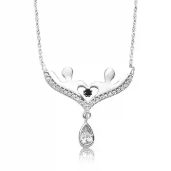 Gümüş Aşıklar Bayan Kolye