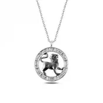 ​​Gümüş Aslan Burcu Kolye