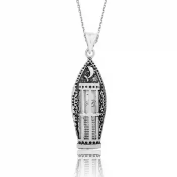 Gümüş Balık Cevşen Dualı Kolye