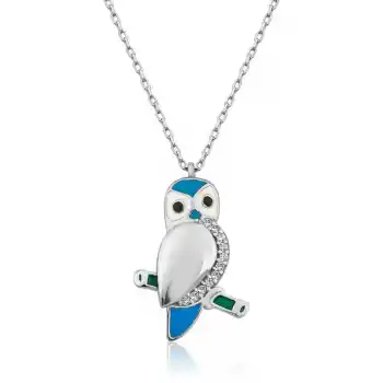 ​Gümüş Baykuş Bayan Kolye