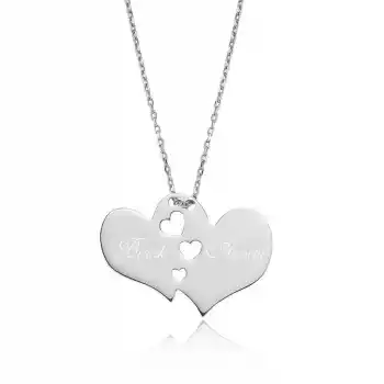 Gümüş Biricik Annem Yazılı Bayan Kolye