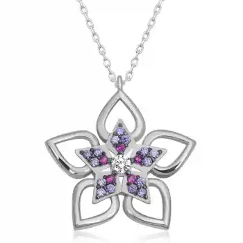 ​Gümüş Çiçek Kadın Kolye