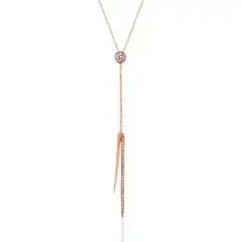 Gümüş Çubuk Bayan Kolye