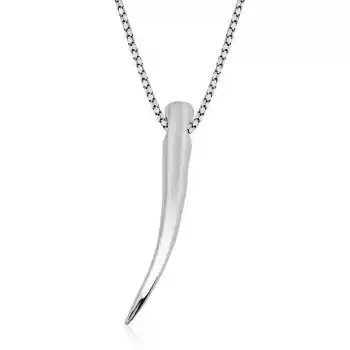 Gümüş Fil Dişi Kolye