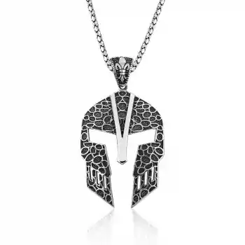 Gümüş Gladyatör Erkek Kolye