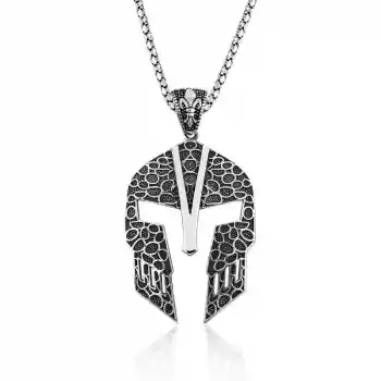 Gümüş Gladyatör Erkek Kolye