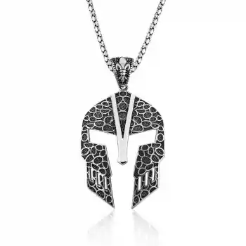 Gümüş Gladyatör Erkek Kolye