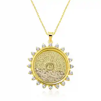 Gümüş Gold Esmaül Hüsna Bayan Kolye