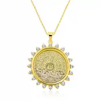 Gümüş Gold Esmaül Hüsna Bayan Kolye