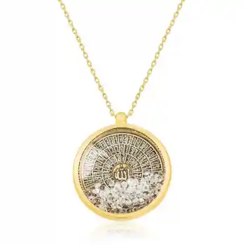 Gümüş Gold Esmaül Hüsna Bayan Kolye