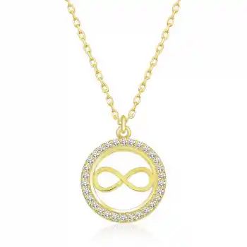 Gümüş Gold Minik Sonsuzluk Bayan Kolye