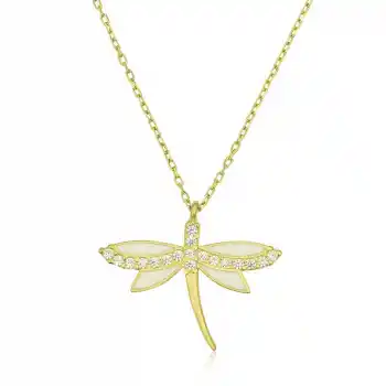 Gümüş Gold Yusufçuk Bayan Kolye